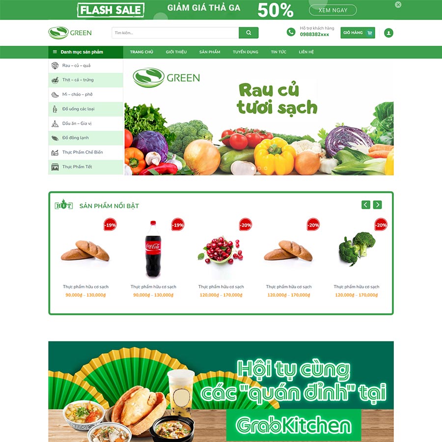 Theme WordPress bách hóa 05