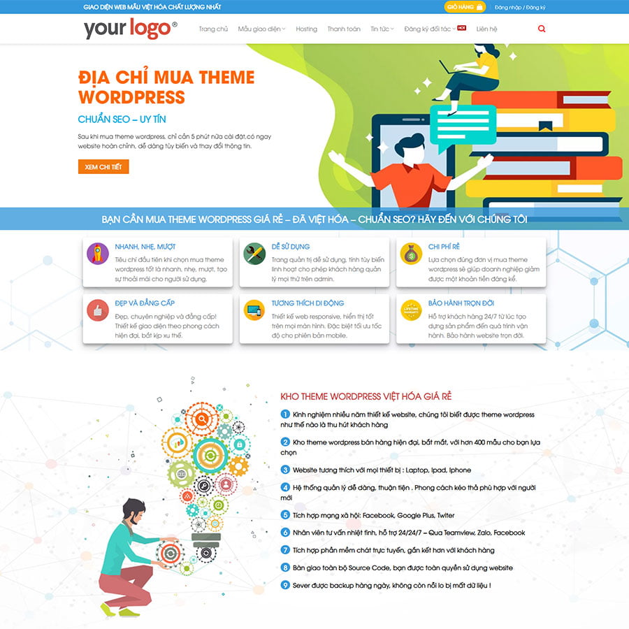 Theme WordPress công ty Agency, SEO website - Ảnh 12
