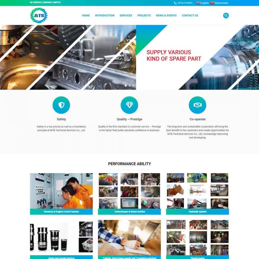 Theme WordPress công ty sửa chữa tàu, thuyền