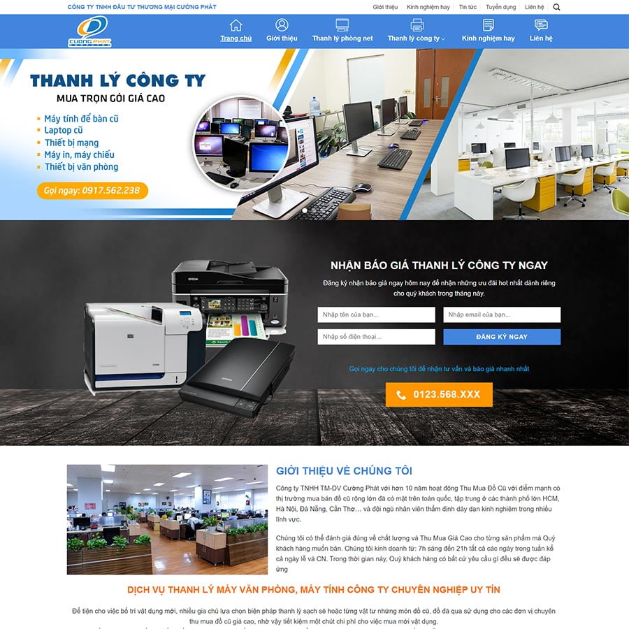 Theme WordPress thu mua, thanh lý đồ cũ 04