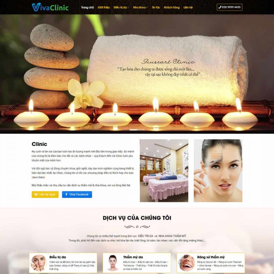 Theme WordPress nha khoa, thẩm mỹ viện 02