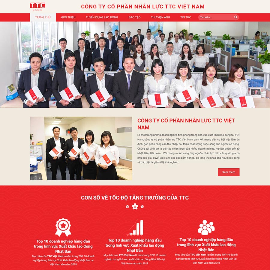 Theme WordPress xuất khẩu lao động 08