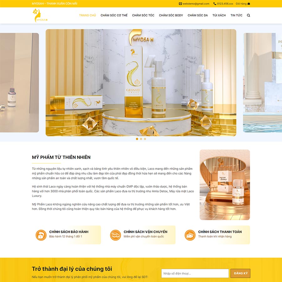 Theme WordPress mỹ phẩm 17